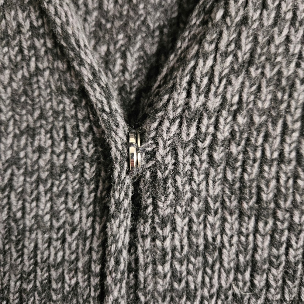 Patagonia Womens XL Gray 100% Wool Chunky Knit Snap Front Cardigan Sweater 51100 - Picture 4 of 12